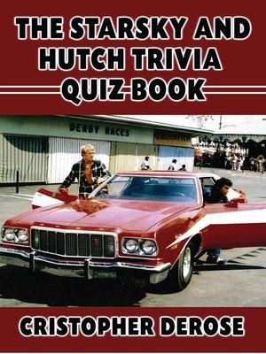 cover image of The Starsky and Hutch Trivia Quiz Book